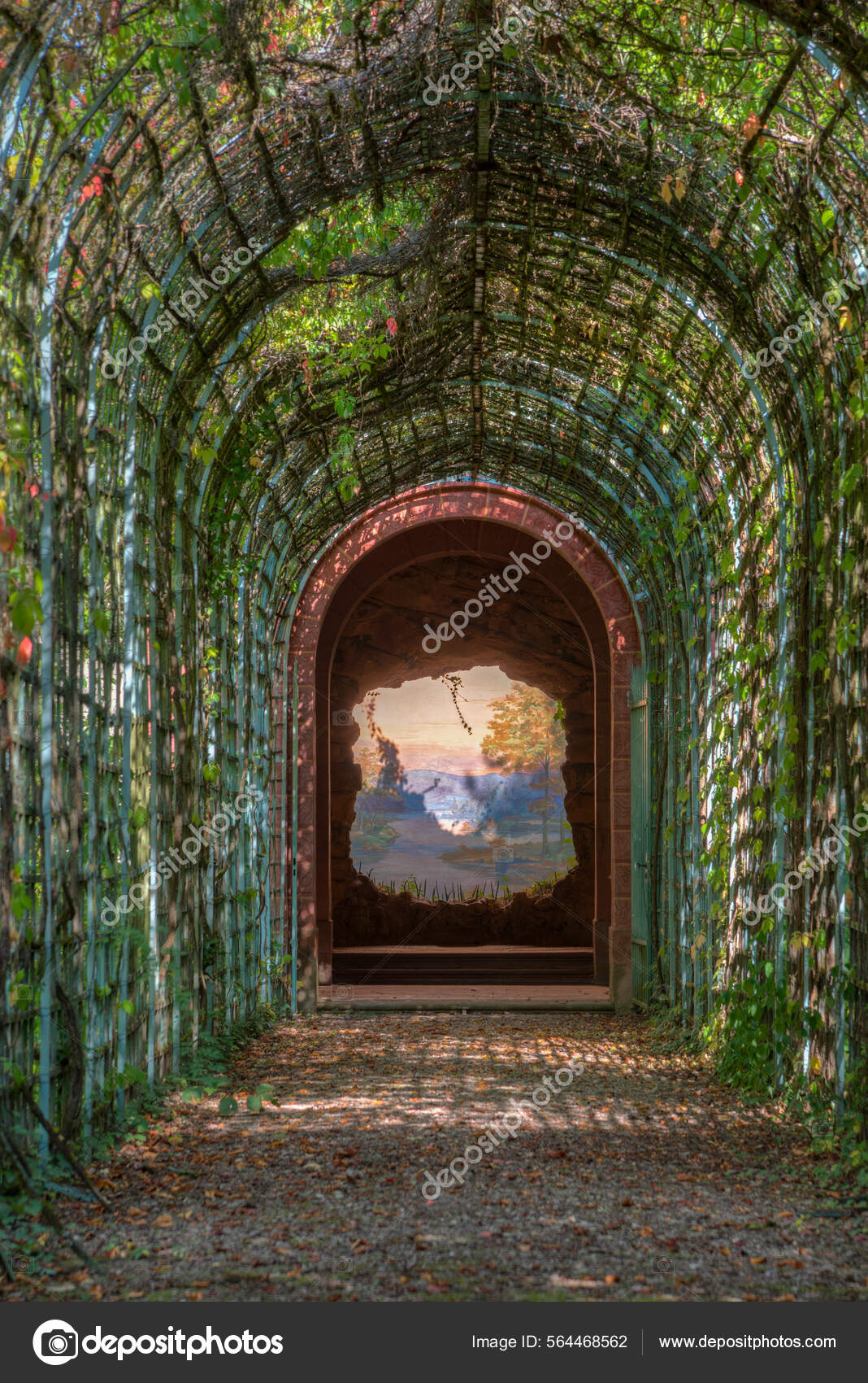 End World Installation Gardens Schwetzingen Palace Germany Sunny.
