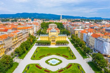 Hırvat başkenti Zagreb 'in Panoraması