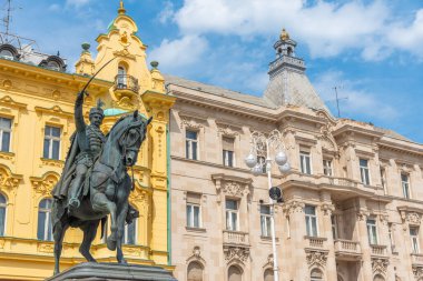 Ban jelacic Meydanı, zagreb, Hırvatistan
