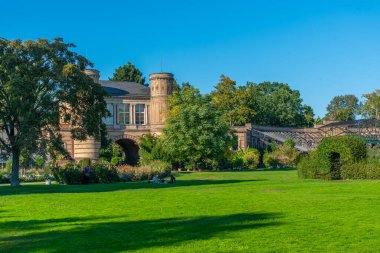 Almanya 'daki Karlsruhe Sarayı' ndaki Botanik Bahçesi