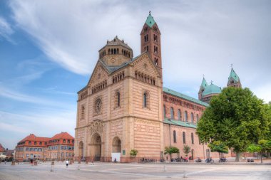Speyer, Almanya 'daki katedralin manzarası