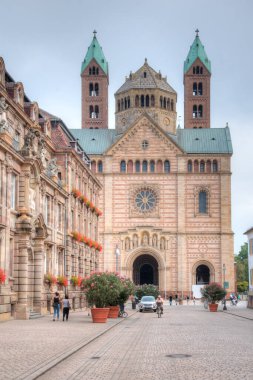 Speyer, Almanya 'daki katedralin manzarası