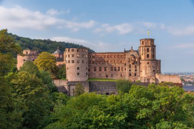 Almanya 'daki Heidelberg kalesinin manzarası
