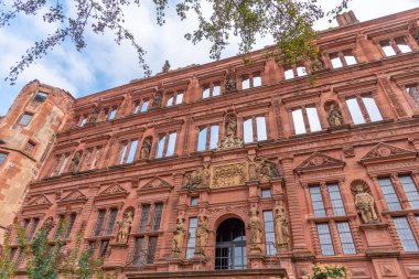 Heidelberg, Almanya 'daki sarayın cephesi