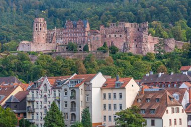 Almanya 'daki Heidelberg kalesinin manzarası