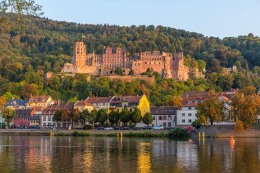 Almanya 'daki Heidelberg kalesinin manzarası