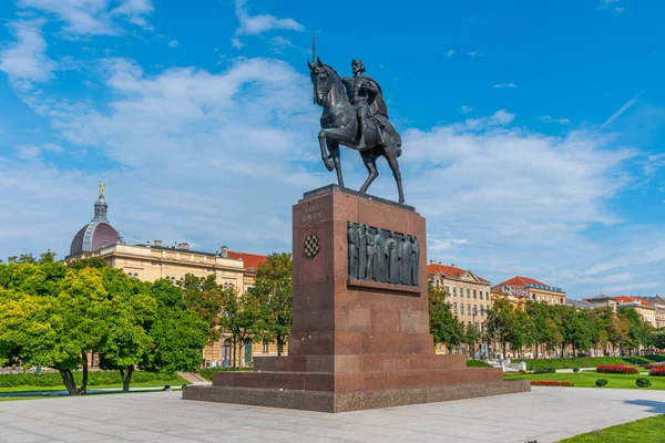 Kral heykeli tomislav, zagreb, Hırvatistan