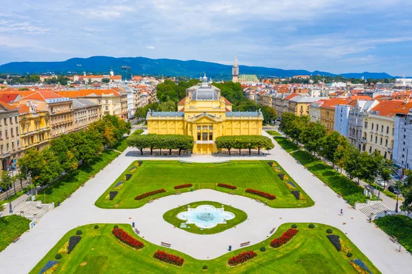 Hırvat başkenti Zagreb 'in Panoraması