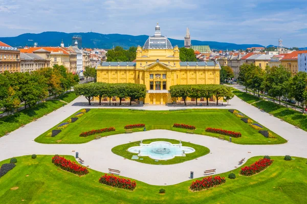 Panorama Croatian Capital Zagreb — стоковое фото