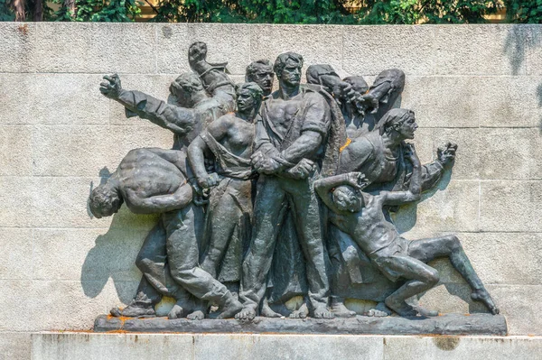 Erschießung Von Geiseln Denkmal Für Die Opfer Des Faschismus Zagreb — Stockfoto