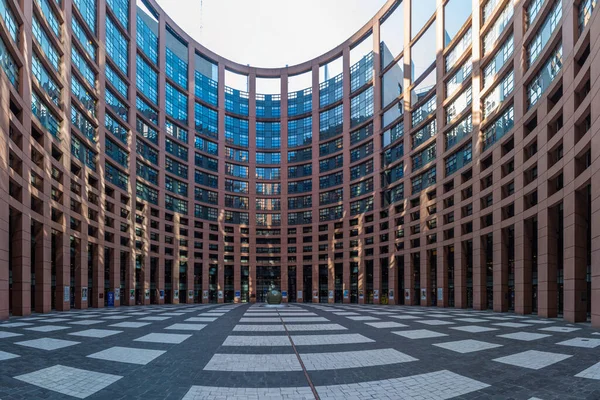 Atrium Parlement Européen Situé Strasbourg Franc — Photo