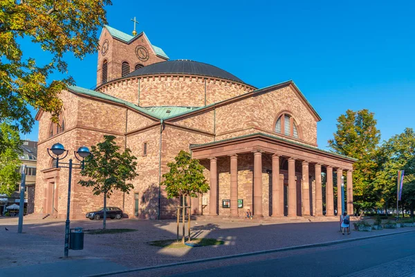 Chiesa Santo Stefano Nella Città Tedesca Karlsruhe — Foto Stock