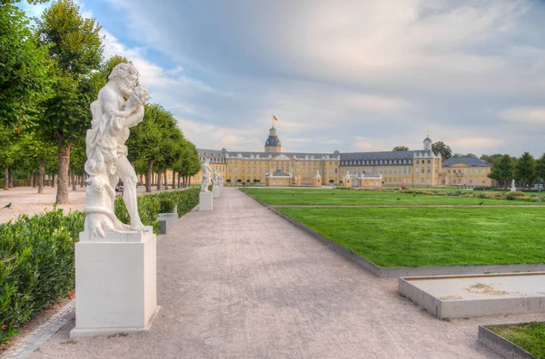 Palazzo Karlsruhe Durante Una Giornata Sole Germania — Foto Stock