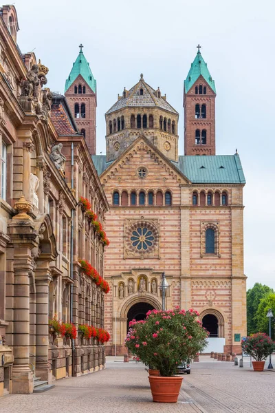 Widok Katedrę Speyer Niemcy — Zdjęcie stockowe