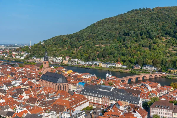 Almanya 'nın Heidelberg kentinin havadan görünüşü