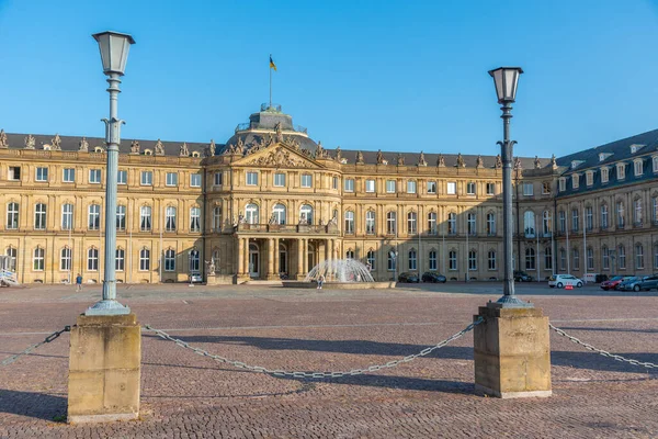 Utsikt Över Det Nya Slottet Stuttgart Tyskland — Stockfoto