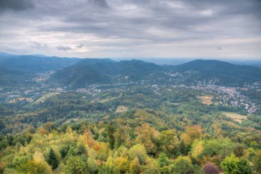 Almanya 'da Baden Baden Panoraması