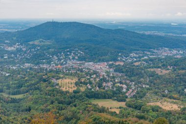 Almanya 'da Baden Baden Panoraması