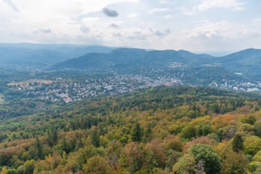 Almanya 'da Baden Baden Panoraması