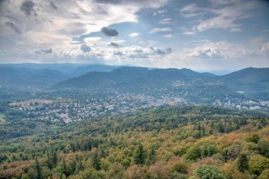 Almanya 'da Baden Baden Panoraması