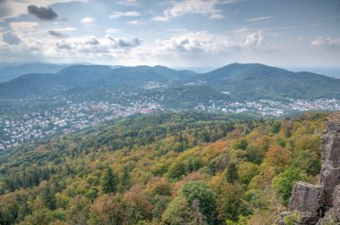 Almanya 'da Baden Baden Panoraması