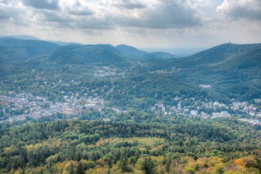 Almanya 'da Baden Baden Panoraması