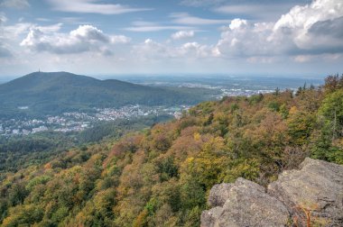 Almanya 'da Baden Baden Panoraması