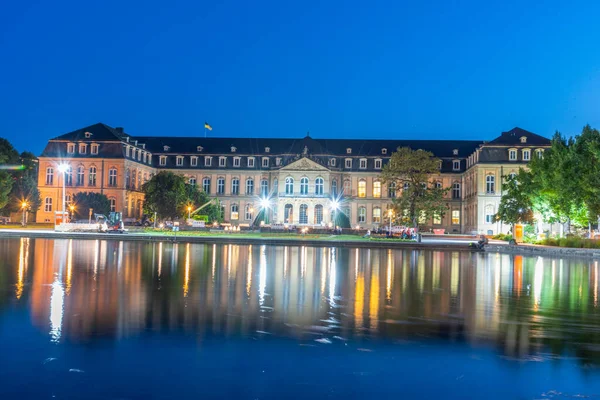 Vista Atardecer Del Nuevo Palacio Stuttgart Alemania —  Fotos de Stock