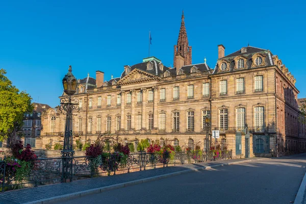 Soluppgången Syn Palais Rohan Strasbourg Frankrike — Stockfoto