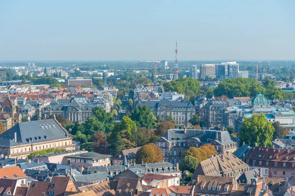 Aerial View Old Town Strasbourg France — Stock Photo, Image