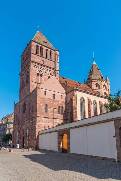 Kostel Tomáše Štrasburku Francie — Stock fotografie