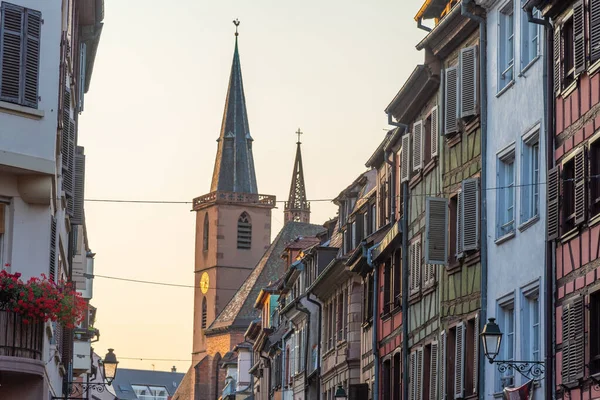 Fasader Gamla Hus Gamla Stan Strasbourg Frankrike — Stockfoto