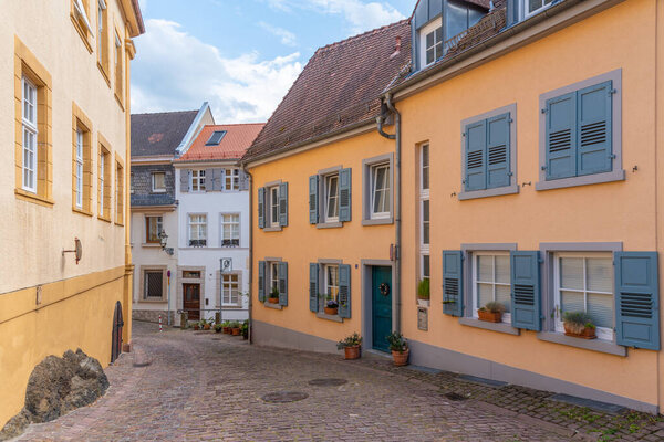 Street in the old town of Baden Baden in Germany