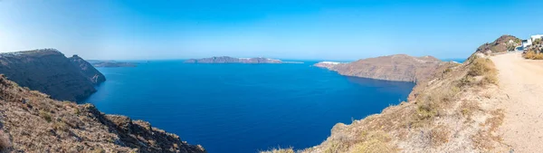 Paisagem Ilha Santorini Com Cidade Oia Greec — Fotografia de Stock