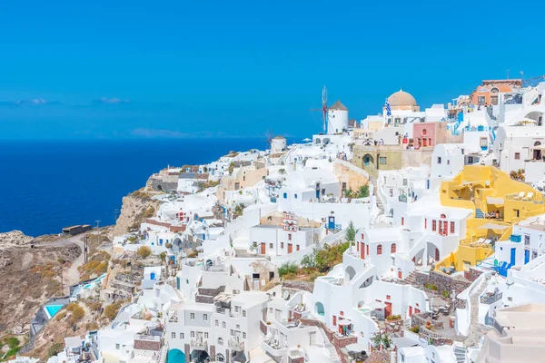 Populair Uitzicht Oia Dorp Santorini Eiland Griekenland — Stockfoto