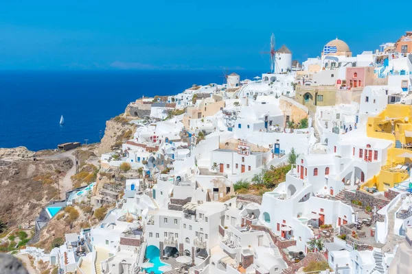 Popular View Oia Village Santorini Island Greece — ストック写真