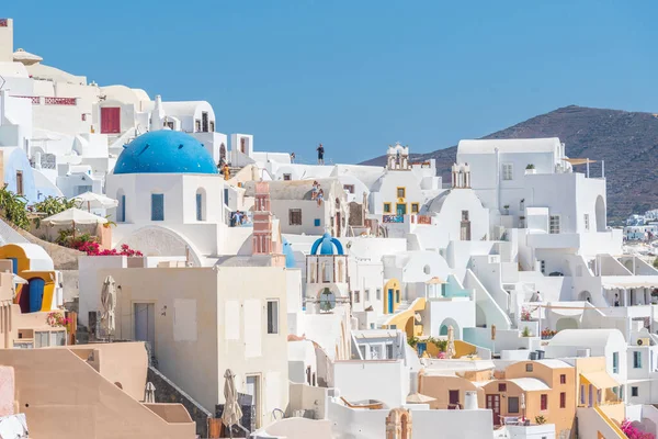 Residencias Vacaciones Oia Isla Santorini Grecia —  Fotos de Stock