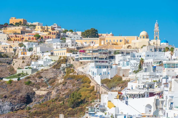 Yunanistan 'ın Santorini adasındaki Firostefani köyü