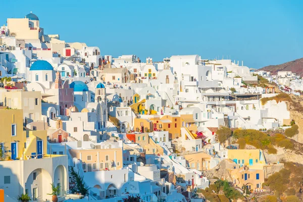 Panorama Oia Santorini Island Greece — ストック写真