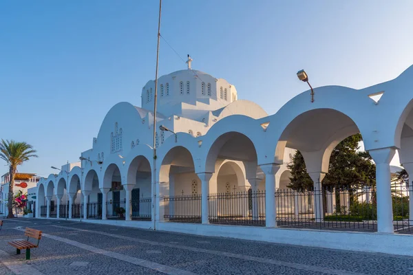 Catedral Metropolitana Ortodoxa Thira Grecia — Foto de Stock