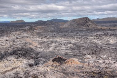 Hver, İzlanda 'da fümeroller ve çamur havuzları