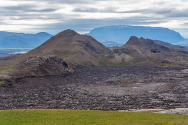 Hver, İzlanda 'da fümeroller ve çamur havuzları