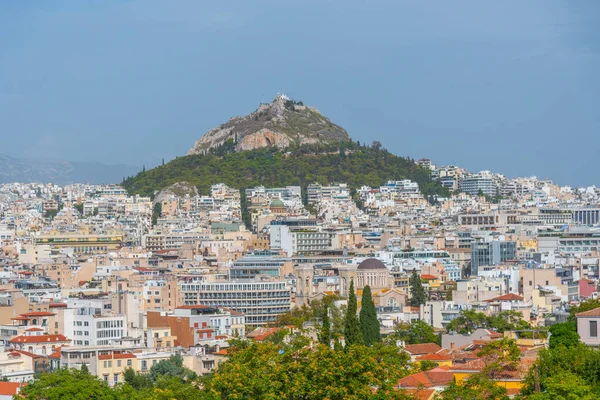 アテネ ギリシャのライカベトゥスの丘の眺め — ストック写真