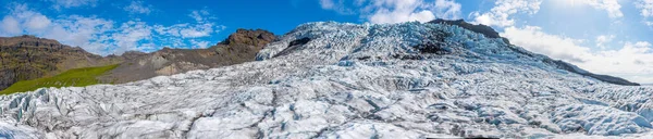 Ледник Svinafellsjkull Исландии Время Солнечного Дня — стоковое фото