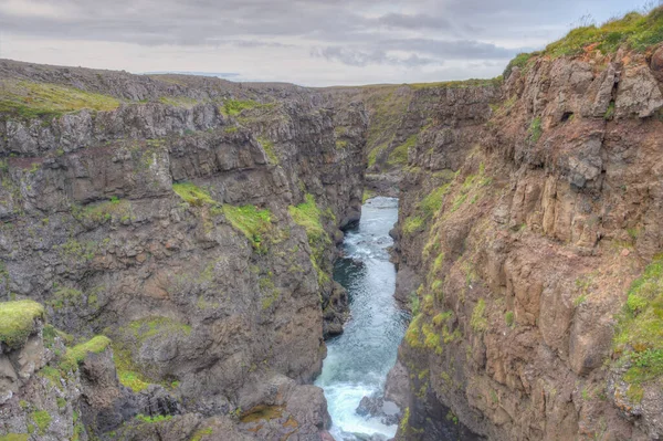 View Kolugljufur Canyon Iceland — 스톡 사진