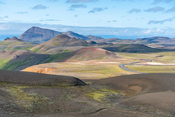 Αεροφωτογραφία Του Krafla Και Του Leirhnjukur Στην Ισλανδία — Φωτογραφία Αρχείου