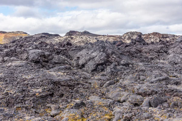 İzlanda 'daki Leirhnjukur' da Krafla lav tarlaları