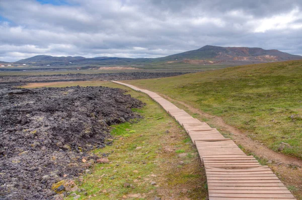 Fumarolas Piscinas Barro Hverir Islandia — Foto de Stock