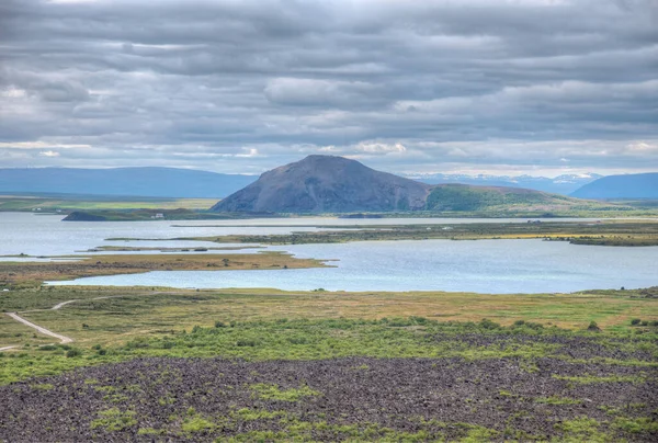 Paisagem Natural Lago Myvatn Islândia — Fotografia de Stock