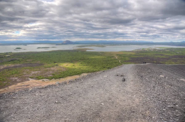 Paisagem Natural Lago Myvatn Islândia — Fotografia de Stock